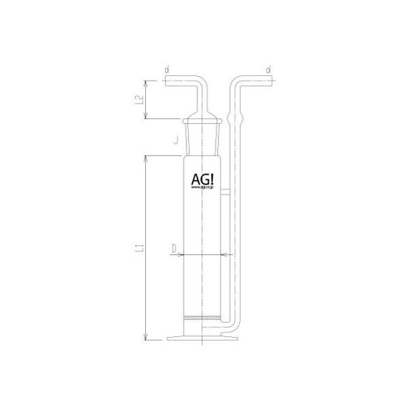 旭製作所 ガス吸収管 Φ28 並目 4224-80 1個 64-9048-84（直送品）