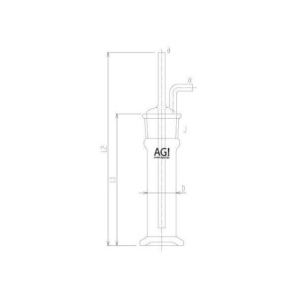 旭製作所 ガス吸収瓶 Φ34 4226-80 1個 64-9048-85（直送品）