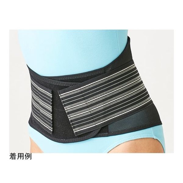 セルヴァン 薄くても腰をしっかり支えるコルセット ブラック 4Lー5L 026342706 1枚 65-0550-81（直送品）