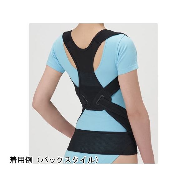 セルヴァン 丸まった背中を起こす姿勢のサポーター ブラック