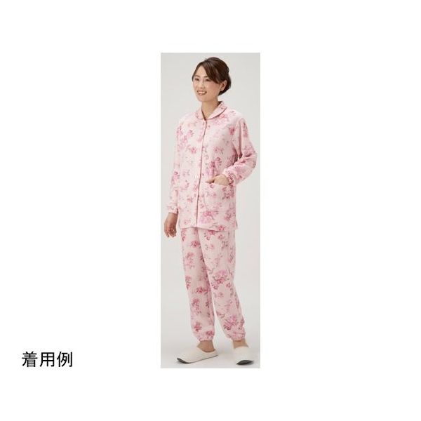セルヴァン ふんわりキルト暖かパジャマ ピンク系 L 044380403 1枚 65-0551-27（直送品）