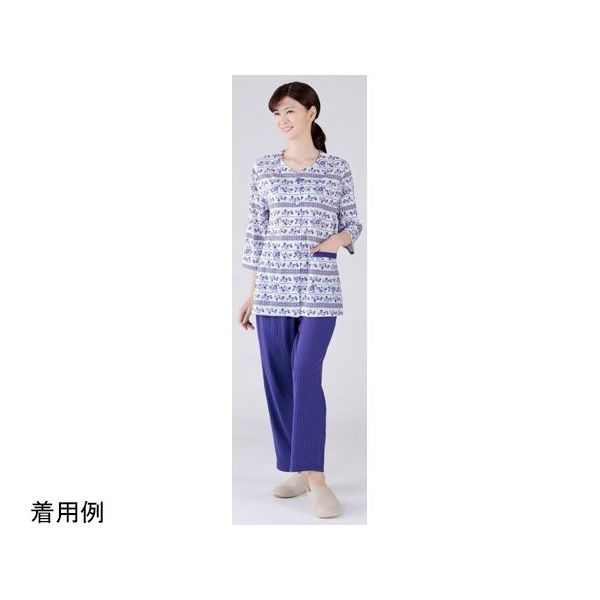 セルヴァン 小柄な私の花やか楽ちんパジャマ パープル LP 045201882 1枚 65-0551-37（直送品）