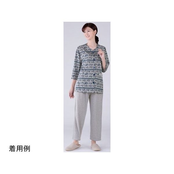 セルヴァン 小柄な私の花やか楽ちんパジャマ 杢グレー LP 045202582 1枚 65-0551-39（直送品）