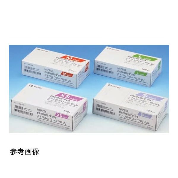 ニプロ ARISTA ニトリルグローブPFーW L グリーン 100枚入 20289 1箱(100枚) 65-1680-84（直送品）