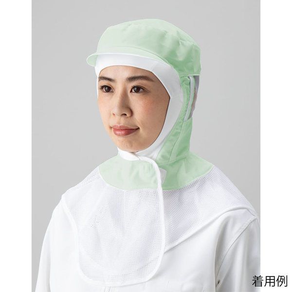 東洋リントフリー 毛髪落下防止フード 黄緑 L 3K2351-PG 1枚 65-1696-09（直送品）