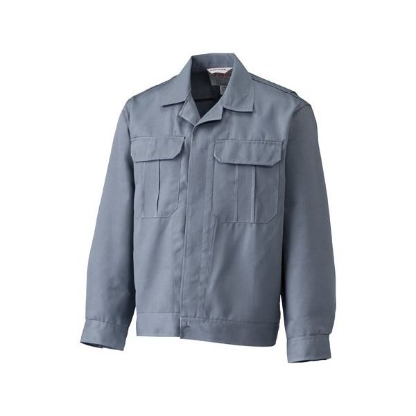 日の丸繊維 作業上着 耐薬品性素材 グレー 3L 65-1701-35 1着（直送品）