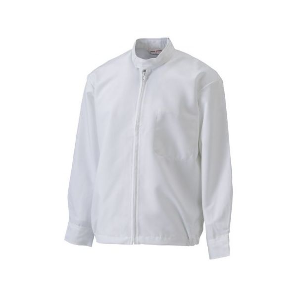 日の丸繊維 男性上着 ハイネック クリーンルーム ホワイト 4L 65-1701-63 1着（直送品）