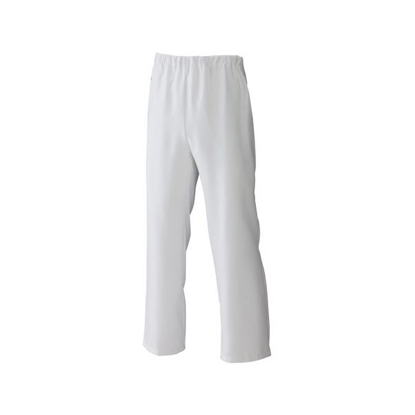日の丸繊維 女性ズボン クリーンルーム ホワイト 4L 65-1702-06 1着（直送品）