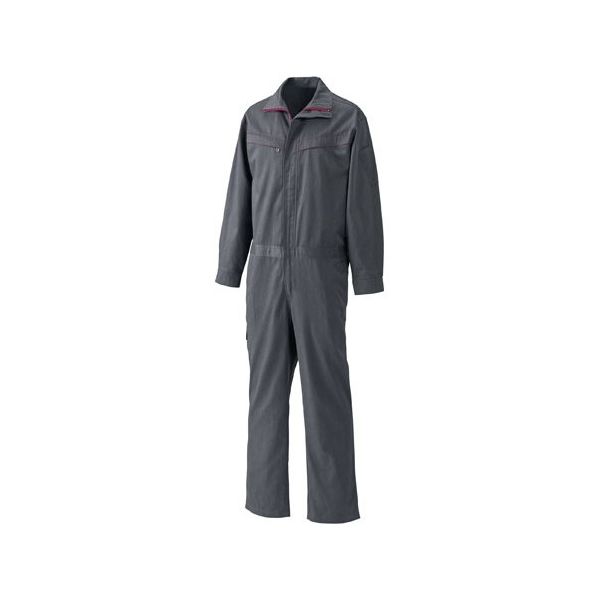 日の丸繊維 続服 (ポリエステル65%・綿35%) スモークグレー S 65