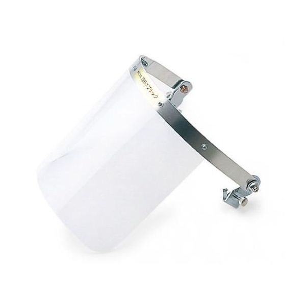 理研オプテック ヘルメット取付型防災面 クリア 255(W)×205(H)×2mm NV-201 8" 1個 65-1745-46（直送品）