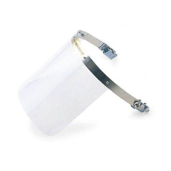 理研オプテック ヘルメット取付型防災面 クリア 255(W)×205(H)×2mm NB-201 8" 1個 65-1745-50（直送品）