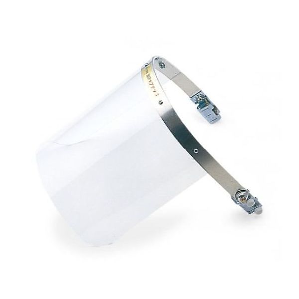 理研オプテック ヘルメット取付型防災面 クリア 305(W)×205(H)×2mm NB-201 1個 65-1745-51（直送品）