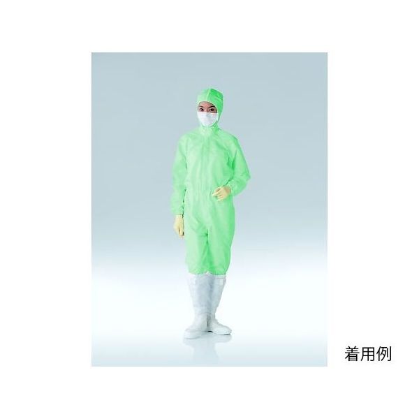 東洋リントフリー 防塵ツナギ服 グリーン 5L FD171C-03 1枚 65-1916-01（直送品）