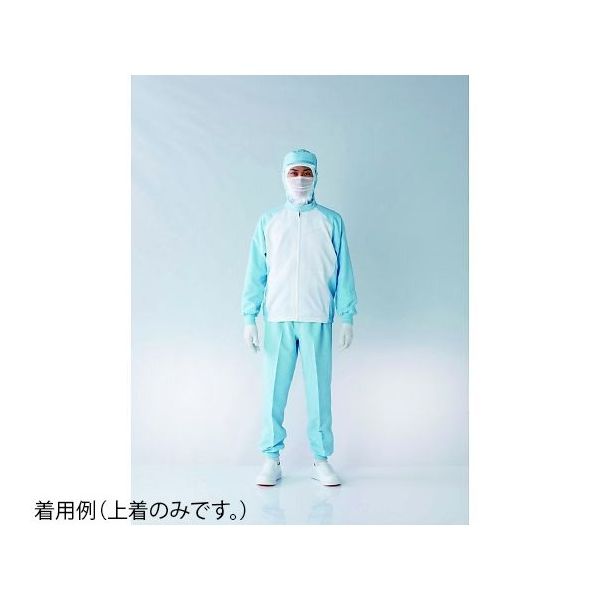 東洋リントフリー 異物混入対策上着 白×青 S JK275C-12 1枚 65-1917-69（直送品）