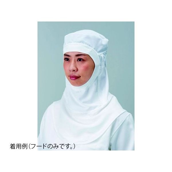 東洋リントフリー 着用快適フード 白 M JL491C-01 1枚 65-1918-03（直送品）