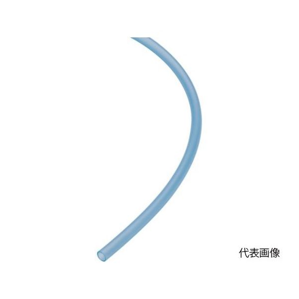 日本ピスコ フッ素樹脂(FEP)チューブ クリアブルー 4×2 5M SET0420-5-CB 1巻 65-2636-97（直送品）