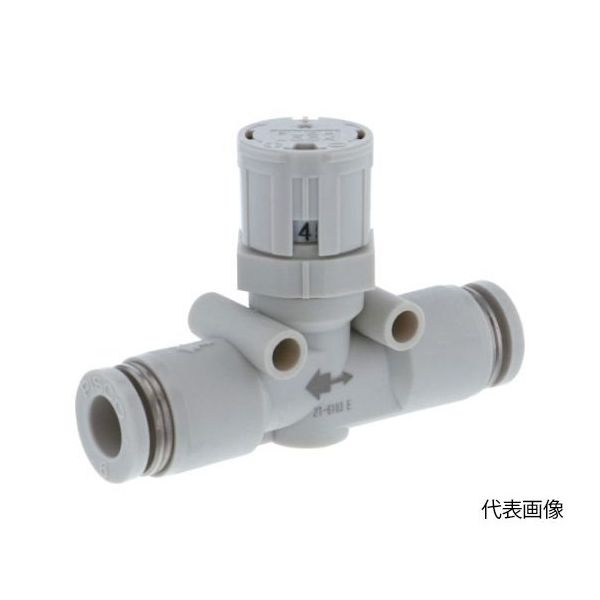 日本ピスコ スピードコントローラダイヤル付タイプ ユニオンストレート(標準タイプ) JSGU8W 1個 65-2022-96（直送品）