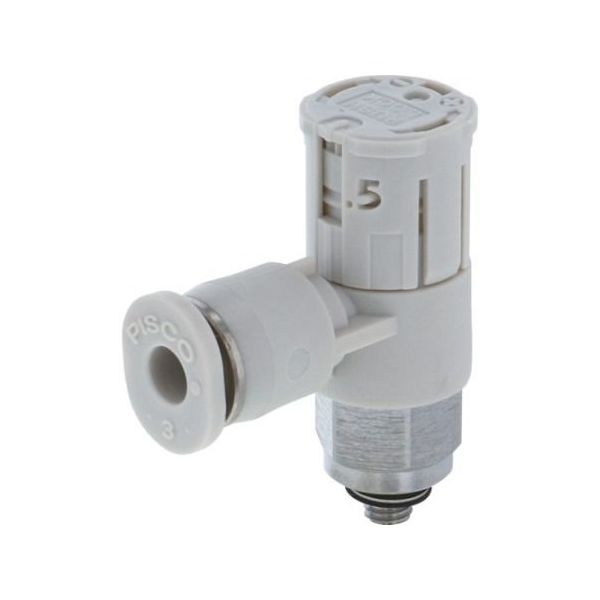 日本ピスコ スピードコントローラダイヤル付タイプ エルボ メーターアウト制御 流量:標準タイプ JSGC3-M3AW 1個（直送品）