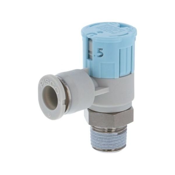 日本ピスコ スピードコントローラダイヤル付タイプ エルボ メーターイン制御 流量:標準タイプ JSGC6-01BW 1個（直送品）