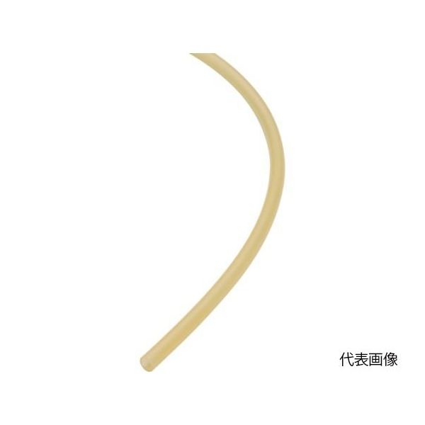 日本ピスコ フッ素樹脂(PFA)チューブ クリアイエロー 4×2.5 5M SFT0425-5-CY 1巻 65-2638-08（直送品）