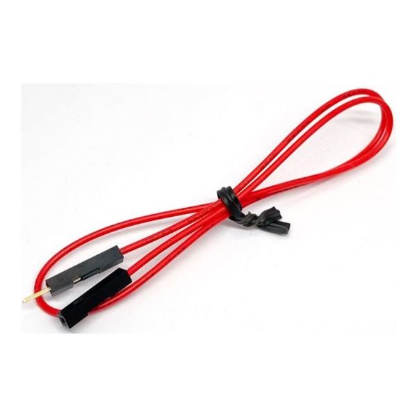 共立電子産業 QIケーブル1Sー1P 赤 5本入 311-216-3 1袋(5本) 65-3734-60（直送品）