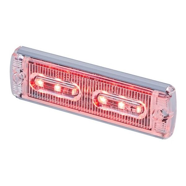 日惠製作所 LED警告灯 ユニットライト(赤) LED3連×2段 NY9674DMR 1個 65-3749-50（直送品）
