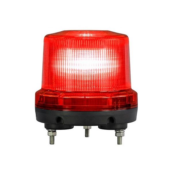 日惠製作所 ニコトーチ160φ 高輝度 赤 点滅・ブザー付 AC100~200V VK16R-200XR/F 1個 63-4140-95（直送品）