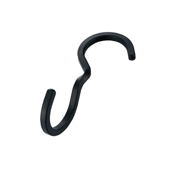 オン・オフインターナショナル スチール製ディスプレー用フック スクエアツイストタイプ ブラック 61-752-79-2 1セット(5個)（直送品）
