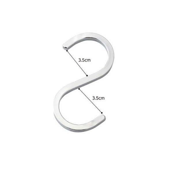 オン・オフインターナショナル スチール製ディスプレー用フック スクエアタイプ クロームメッキ 61-752-78-1 1セット(5個)（直送品）