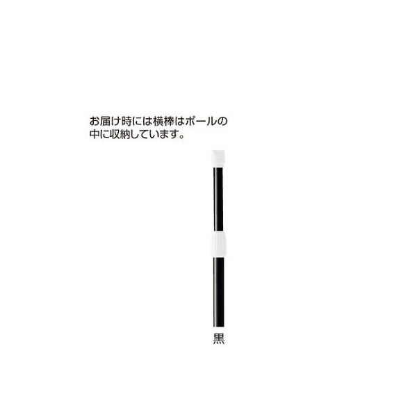 第一ビニール のぼり用ポール(3m伸縮式) 黒 入数1本 61-547-38-4 1本 61-7250-47（直送品）