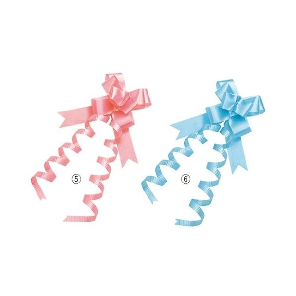 東京リボン エレガンスボウ 13mm幅 ブルー 61-274-5-6 1セット(100個) 61-7273-81（直送品）