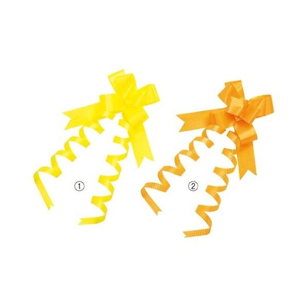 東京リボン エレガンスボウ 24mm幅 オレンジ 61-274-5-9 1セット(50個) 61-7273-84（直送品）