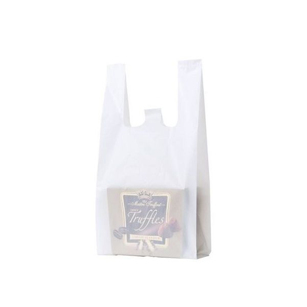 乳白レジ袋 エンボス加工タイプ 30号 18×36(24)×横マチ11 入数100枚 61-294-5-2 1セット(100枚)（直送品）