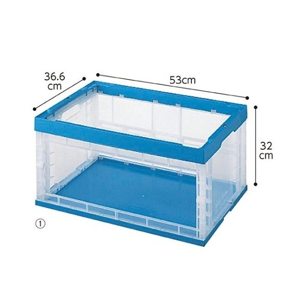 積水テクノ成型 折りたたみコンテナ窓あきタイプ61-364-5