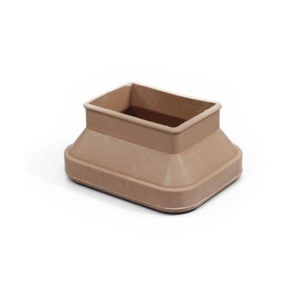 光 フリーサイズゴム脚キャップ(バラ) 長角 ベージュ 35×50~52×65mm用 F55-6502 1個 61-7395-32（直送品）