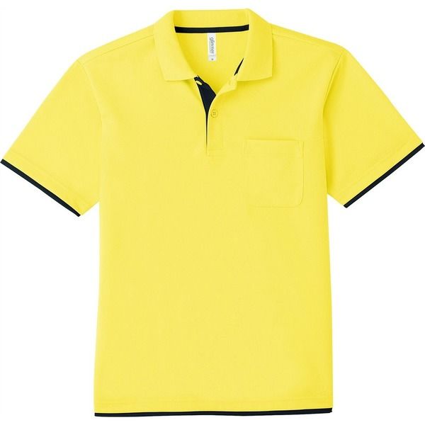 トムス ドライレイヤードポロシャツ イエロー×ブラック 4L 00339-AYP