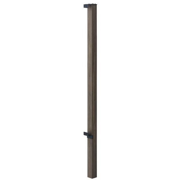 タカショー フリーポールフェンスA用柱 H600 ブラウンエボニー 65485708 1セット(4本)（直送品） 17,570円