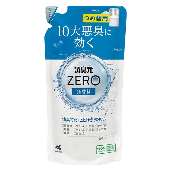 消臭元ZERO 詰め替え用 無香料 消臭剤 400mL 1個 小林製薬