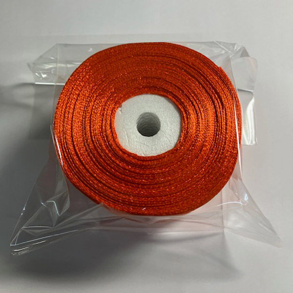 銀鳥産業 コハクリボン 48mm×28m オレンジ 138-491 1巻