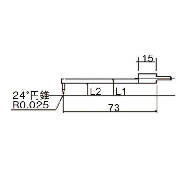 東京精密 輪郭用高剛性触針(小穴ねじれ測定) 【DM83525