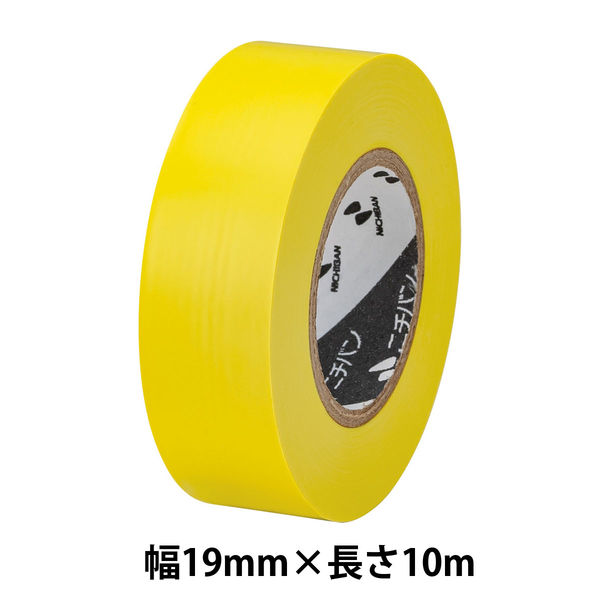 ニチバン ビニールテープ 幅19mm×長さ10m 黄 VT-192 1巻
