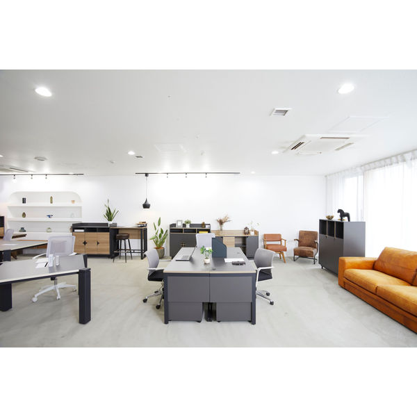 【軒先渡し】SMILE CORP RITZY HORN ハイデスク 幅1200×奥行450×高950mm アイロングレー 720021 1台（直送品） RITZY HORN アイロングレー