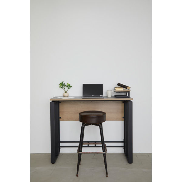 【軒先渡し】SMILE CORP RITZY HORN ハイデスク 幅1200×奥行450×高950mm アイロングレー 720021 1台（直送品） RITZY HORN アイロングレー