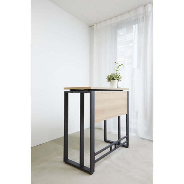 【軒先渡し】SMILE CORP RITZY HORN ハイデスク 幅1200×奥行450×高950mm アイロングレー 720021 1台（直送品） RITZY HORN アイロングレー