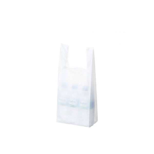 国産レジ袋 乳白 16号 1袋（100枚入） 福助工業 オリジナル - アスクル