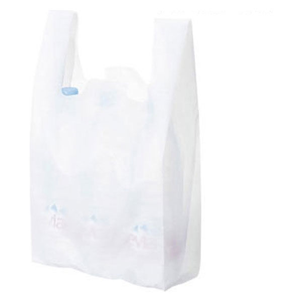 国産レジ袋 乳白 45号 1袋（100枚入） 福助工業 オリジナル - アスクル