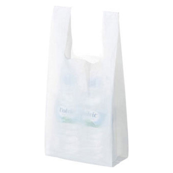 国産レジ袋 乳白 12号 1箱（1000枚：100枚入×10袋） 福助工業 