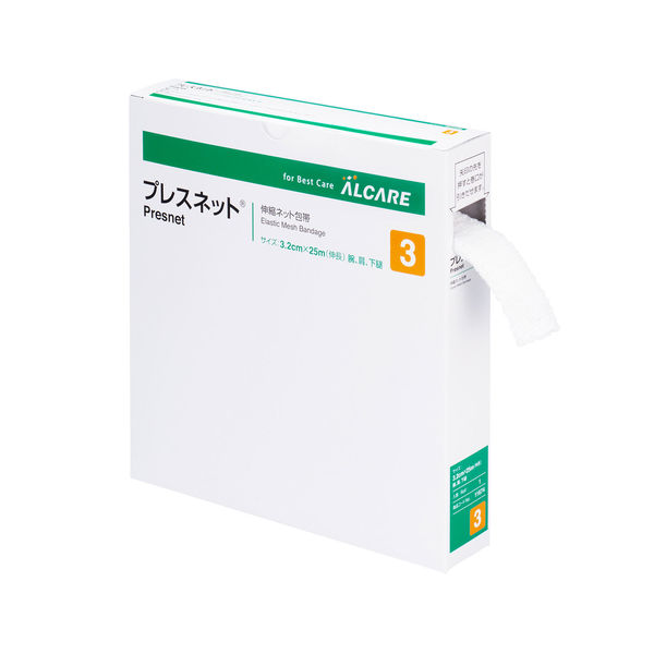 アルケア プレスネット(R) 3号 腕・肩・下腿 32mm×25m 11674 - アスクル