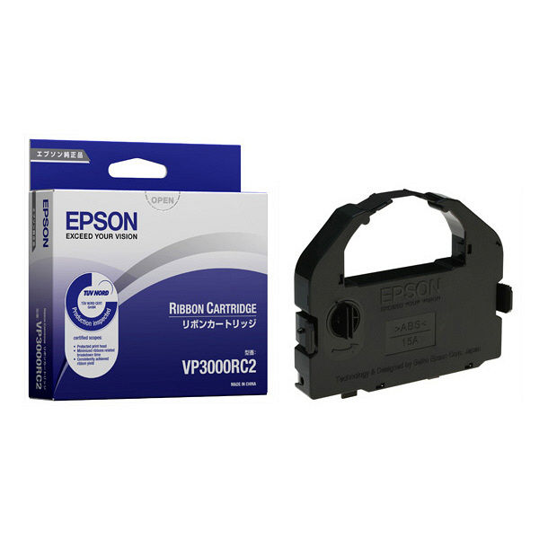 エプソン（EPSON） 純正リボン本体 VP3000RC2 1パック（2個入） - アスクル