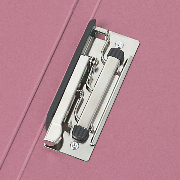 アスクル Z式パンチレスファイル A4タテ 背幅15mm ローズ 赤 10冊